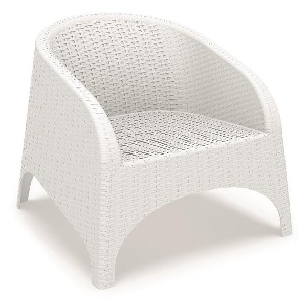 Compamia Compamia ISP804-WH Aruba Resin Wickerlook Chair White -  set of 2 ISP804-WH